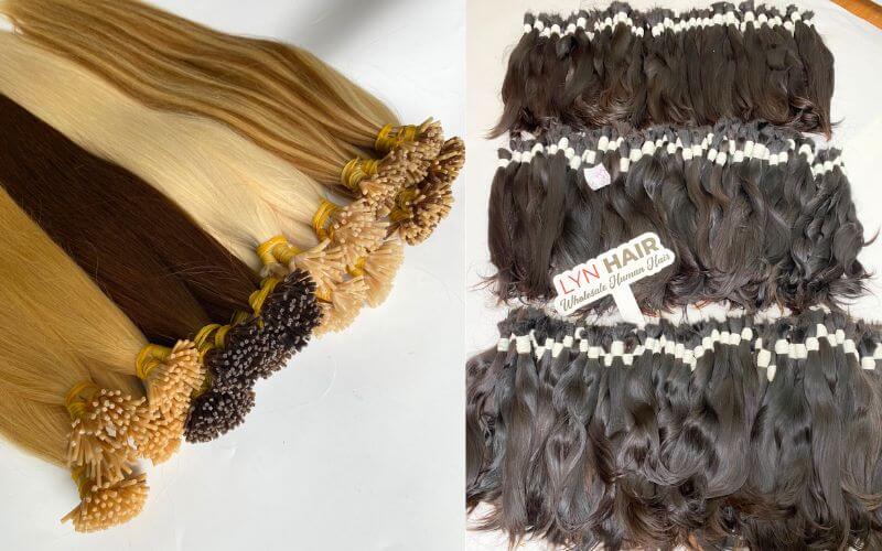 Las extensiones de pelo natural están hechas de cabello humano real