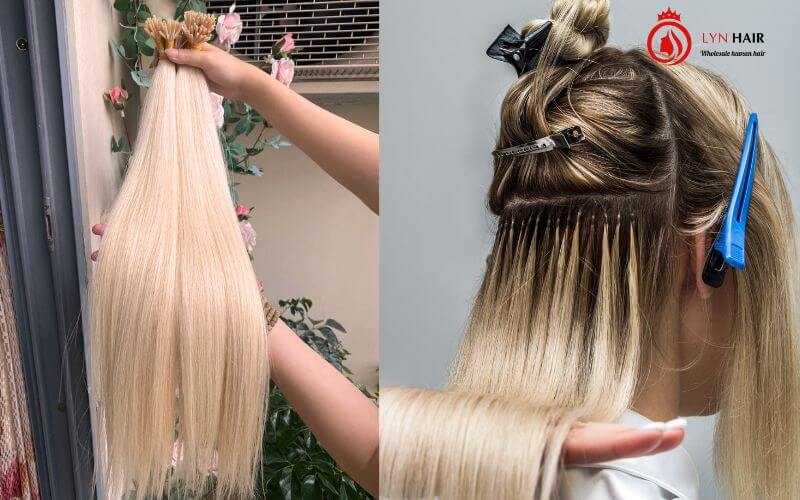 Usar extensiones de pelo