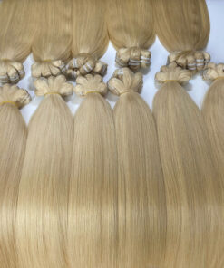 Extensiones de pelo natural de cortina - Rubio platino, 40cm p 70 cm