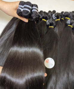 Extensiones de pelo natural de cortina – Negro Natural