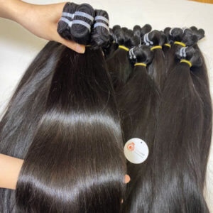 Extensiones de pelo natural de cortina – Negro Natural