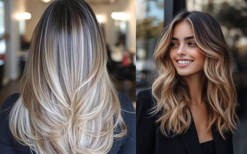 Balayage y mechas para un efecto natural y moderno