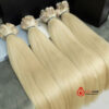 Extensiones adhesivas rubio claro – Pelo humano 100 % natural